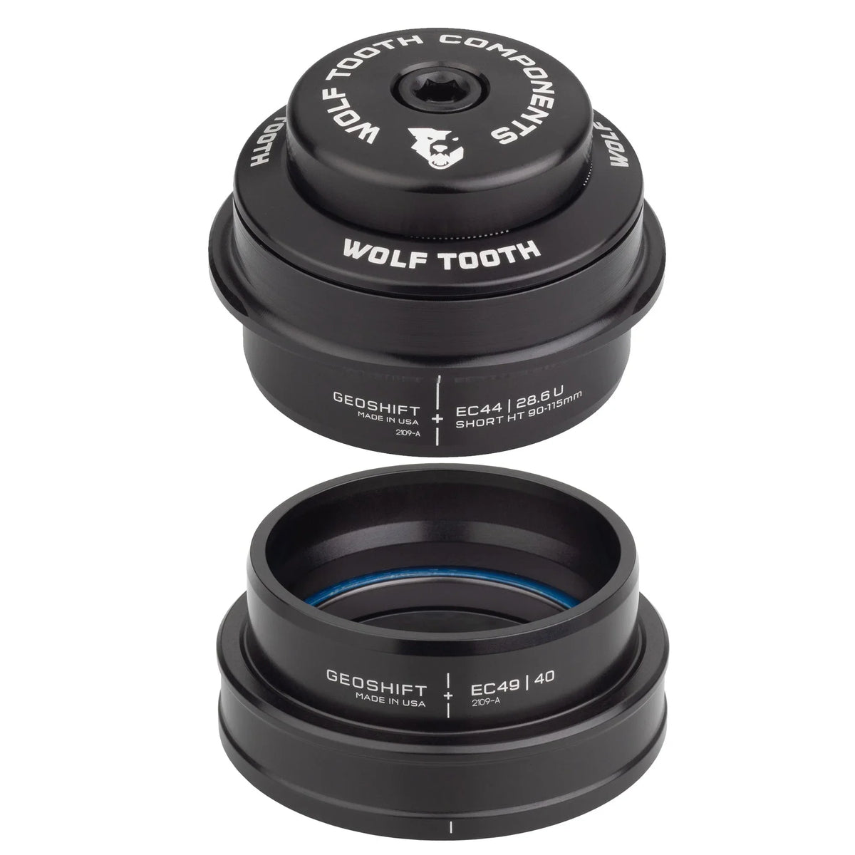 Deg, EC44/EC49, GeoShift 2 Headset Wolf Black Performance - Angle Short, Tooth
