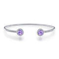 CTTW: 1.26 (Appx Birthstone Silver Bracelet Sterling Lafonn Plated FEBRUARY Platinum cts.) Lassire