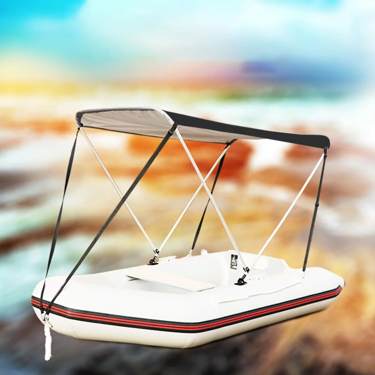 Protection Top Cover Inflatable Bimini Shade Boat Canopy Sun Sun