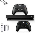 HDMI New) Microsoft Like AXTION 4K Bundle with 2 Kit One 1TB HD X Pre-Owned Xbox Black with (Refurbished: Controller, BOLT Ultra Cleaning