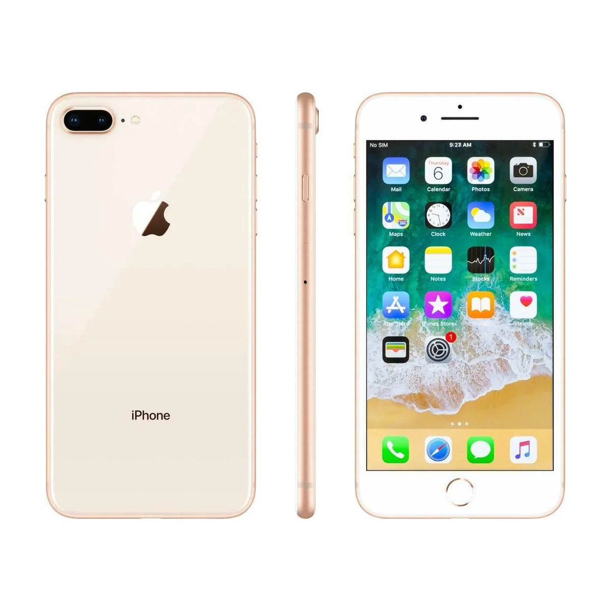 Good) Pre-Owned T-Mobile) 64GB (Refurbished: Smartphone + Gold 8 (AT&T - Plus iPhone GSM Unlocked