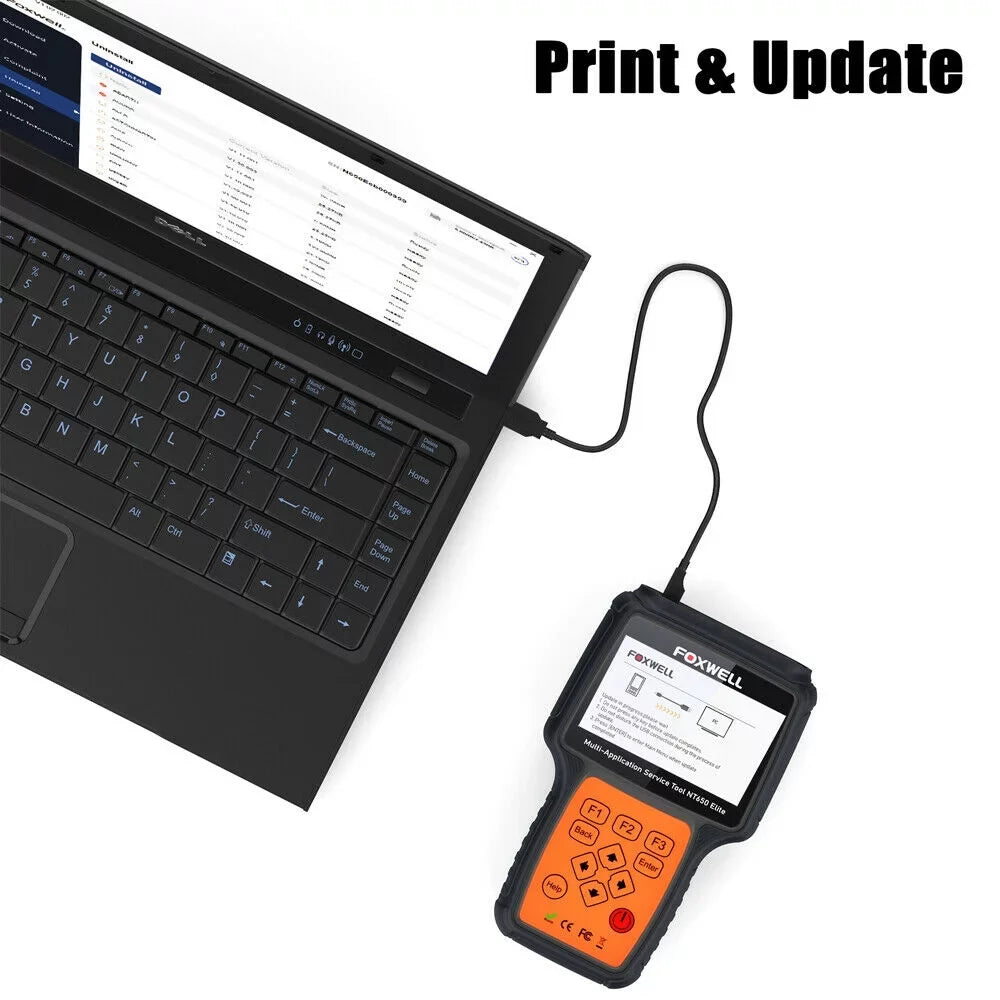 Reset Car FOXWELL NT650 Scanner Registeration II Automotive Oil with Code OBD Battery SAS Reader Light OBD2 ABS EPB Air DPF TPMS TPS Bag EPS Elite