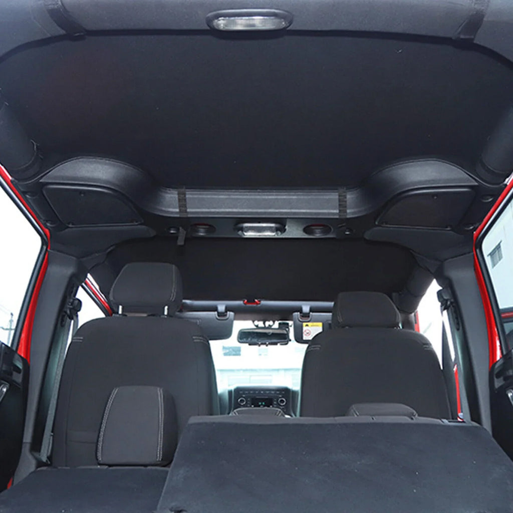 Black Top Extended 2-Door for JK Bikini Roof Soft Wrangler Jeep Cover Anti-UV Top PU 2007-2017 Leather Top