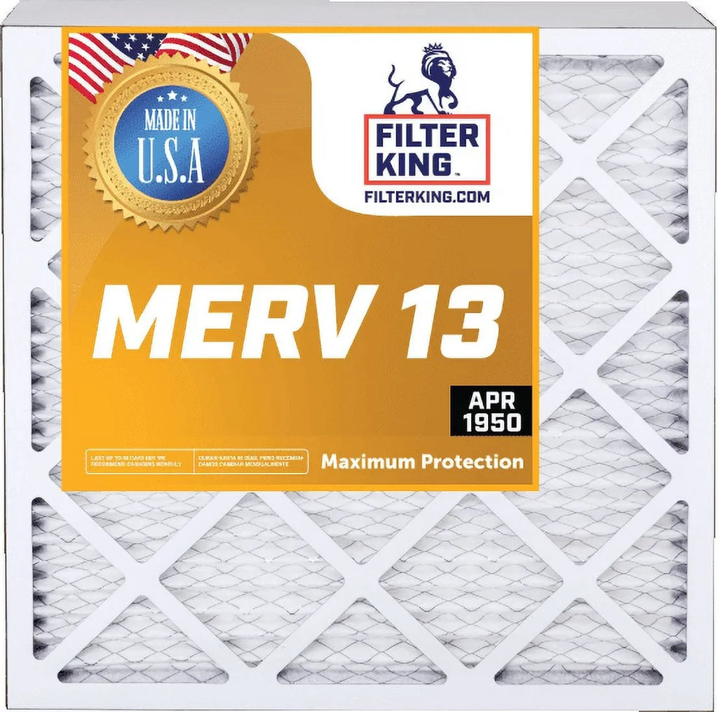 Pack MERV dimension King Pleated AC 29.5 29.5 | x Filter 13 Furnace 30x30x1 x 4 Filter HVAC Air | .75" Actual Filter |