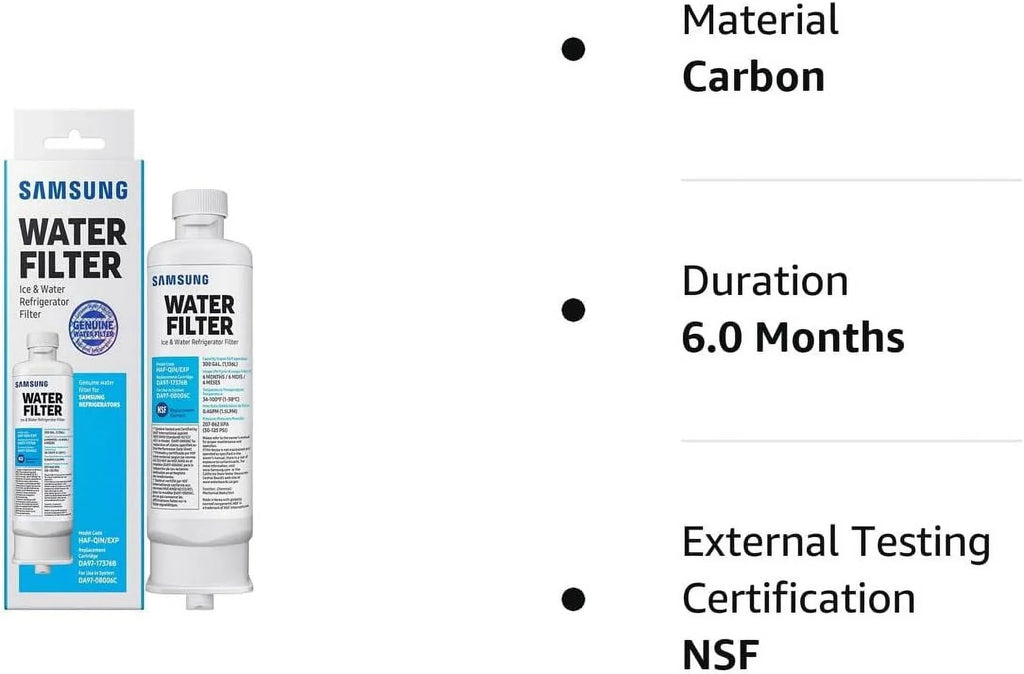 Pack liquid of DA9717376B Refrigerator HAF-QIN/EXP HAF-QIN, 6 Filter RF23M8070SG DA97-17376B