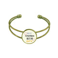 China Ice Open Art Icon Deco Bracelet Jewelry Retro City Bangle Cuff Fashion