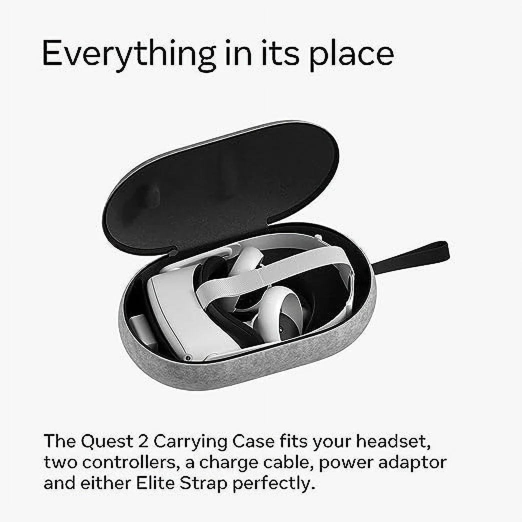 GREY Quest 2 Lightweight - VR Open Case Portable Carrying Box 301-00369-01 Protection