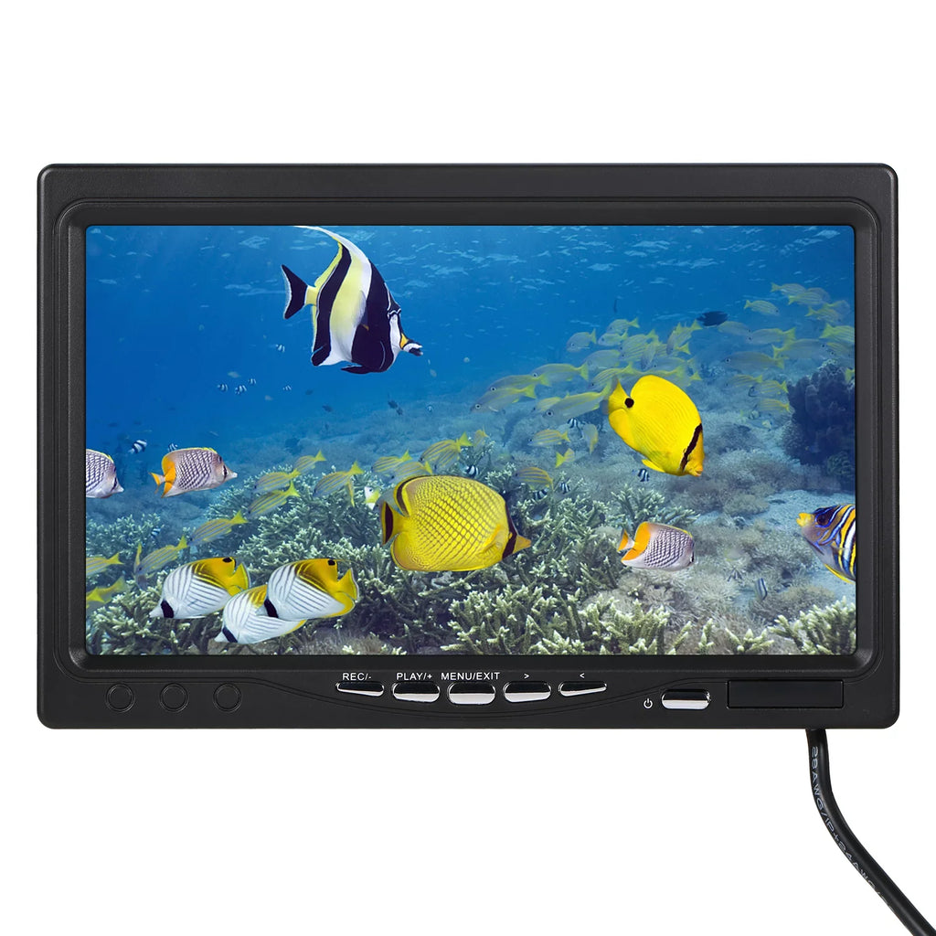 Cable 15M/30M/50M 12LEDs with Waterproof Boat Fishing for Display Underwater IP68 Lake LCD Fishing 7Inch/9Inch Camera moobody Sea Fish Finder Ice
