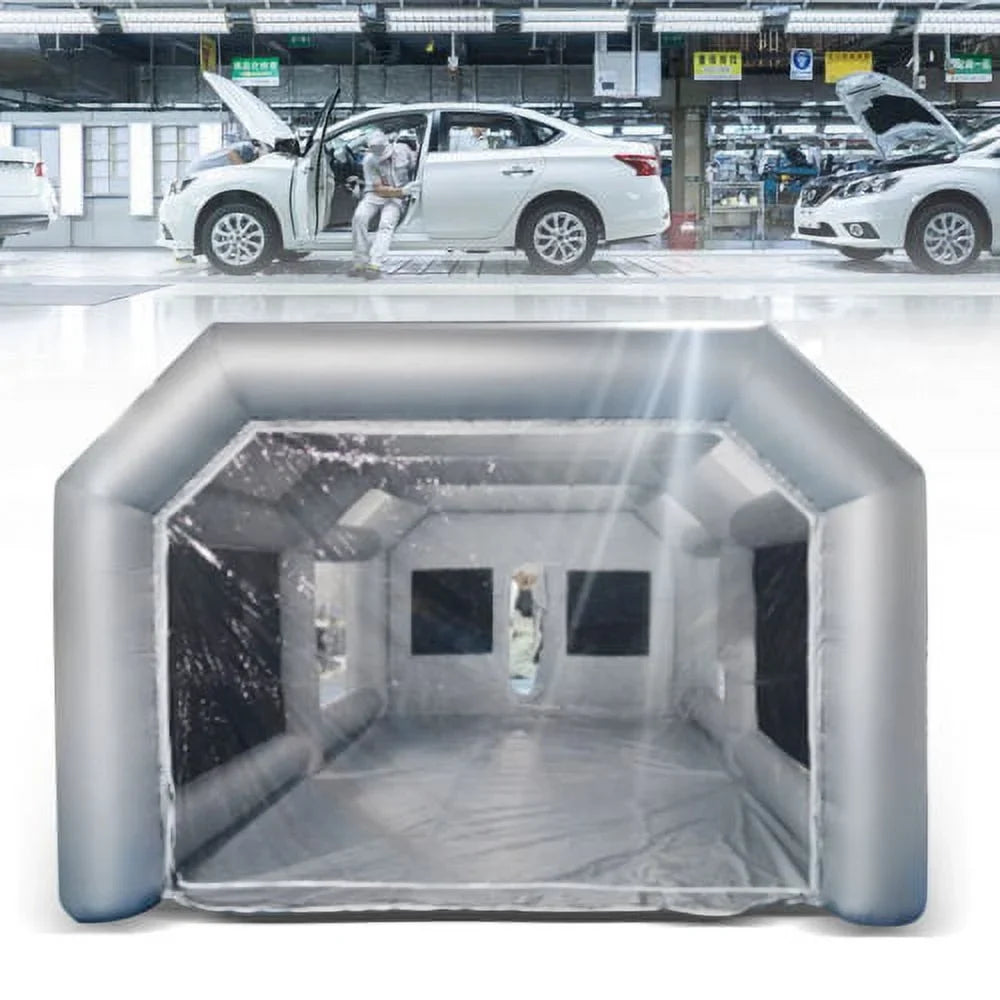 Paint Car Filter Tent Booth Inflatable Spray Cabin 28x15x10FT Portable Air