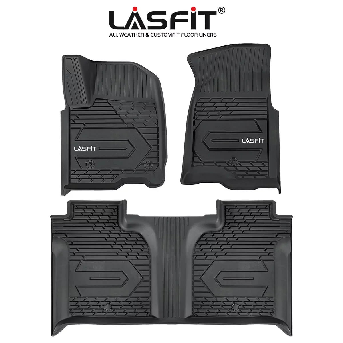 Chevrolet 2500HD/3500HD Crew Double Mats & Storage) for Lasfit Cab, Storage, Silverado/GMC Fit 1500 Plastic Without Cab 2019-2022 (Don't 2020-2022 Floor Sierra