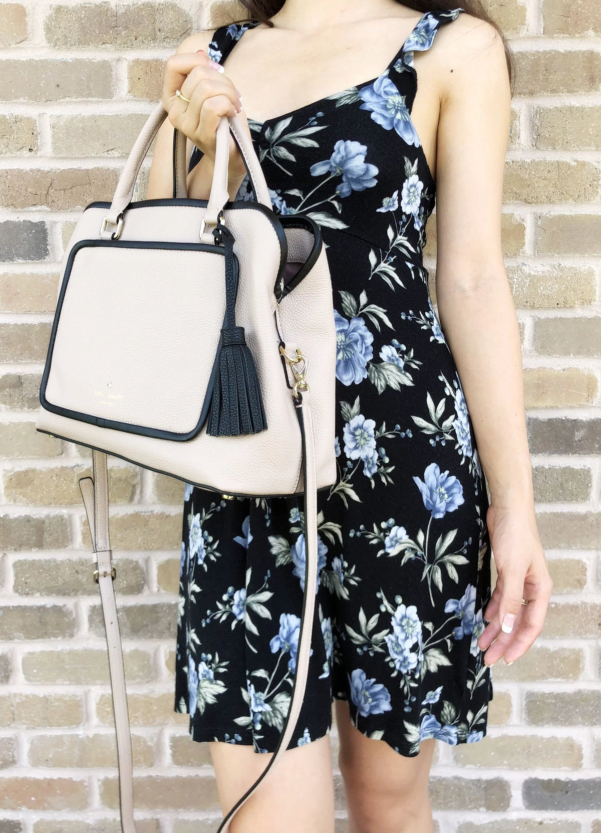 Ward Satchel Cloud Bag Evangelie Beige Rose Kate Tassel Place Spade