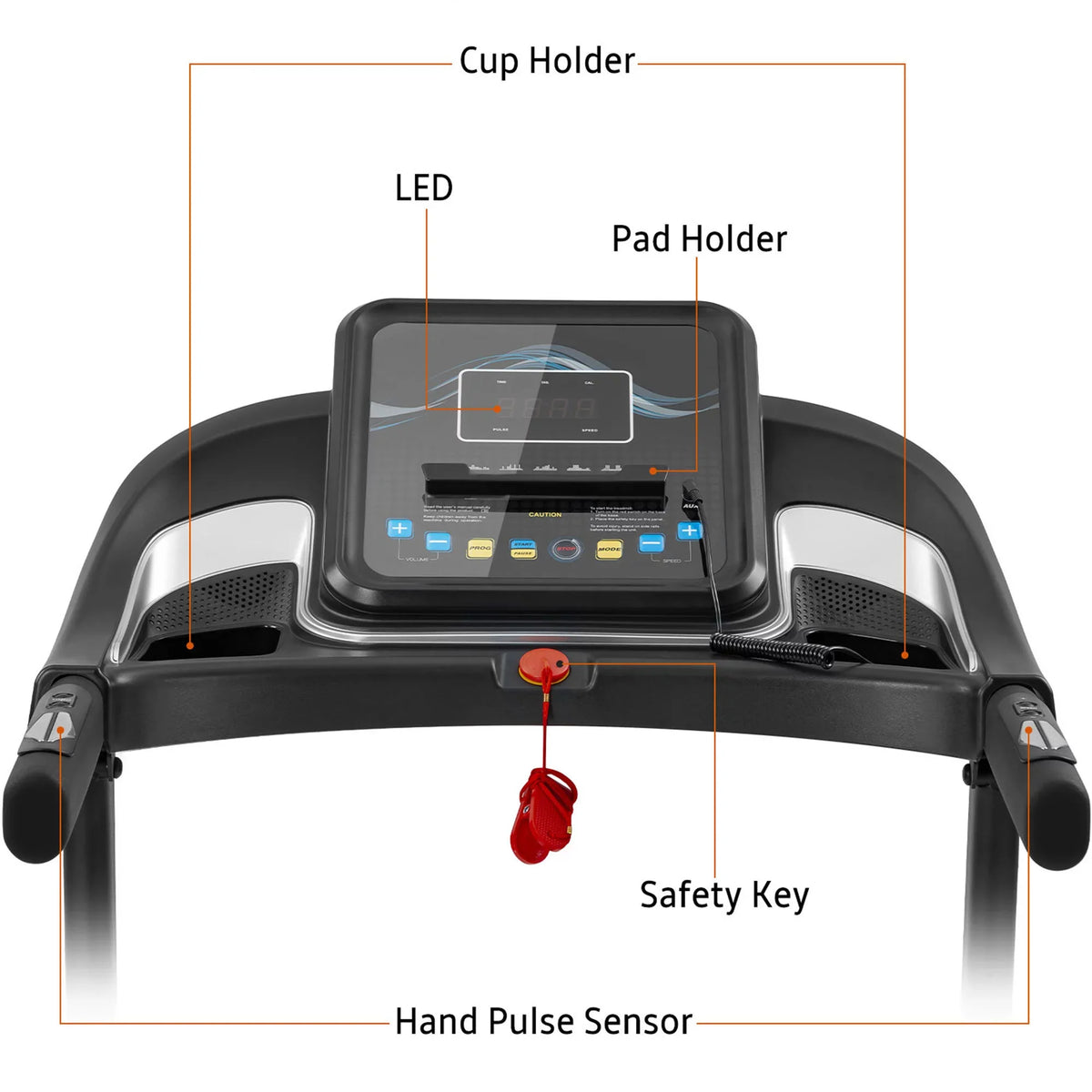 Audio RT Incline Folding with Running Jogging Treadmill Motorized Machine Speakers Compact and Easy Adjuster