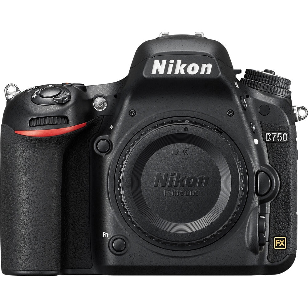 Camera Card SanDisk Lens Nikon Telephoto D750 + 24.3MP Kit DSLR Digital + with + Battery SD (1543) Bag Camera with f/1.8D 64GB Bundle Lens Filter Spare 50mm AF +