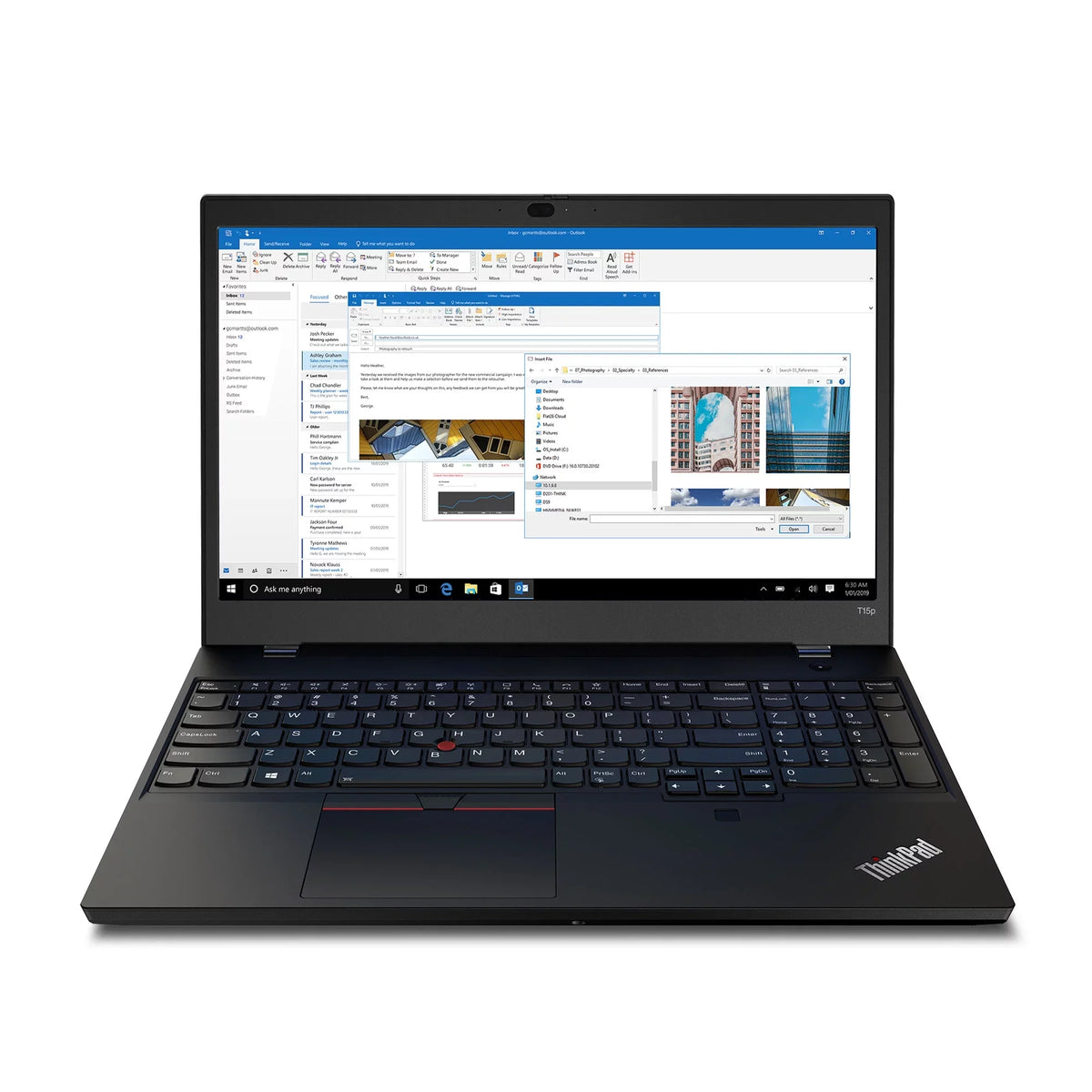 i5-10300H, 250 Intel IPS Laptop, UHD Graphics, 256GB 15.6" 8GB, nits, SSD T15p ThinkPad FHD