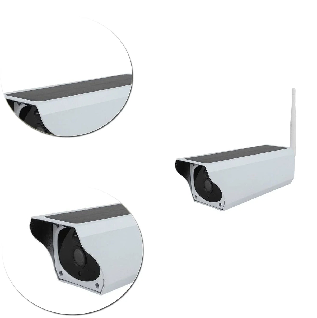 Detection and Waterproof, Day with Bullet Wireless Security IP Powe 2.0 Advanced Vision, MP1080P Night Solar IP67 Camera Battery PIR Motion exterior