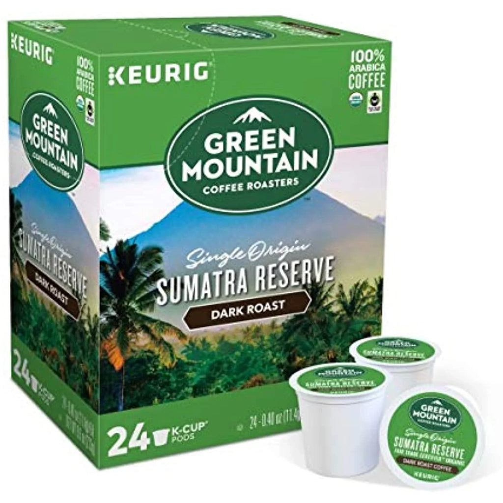 (2 Boxes Pods, Roast Green Count Reserve, Mountain Pods) K-Cup Single-Serve Keurig Dark 48 24 Coffee, Coffee, Of Sumatra