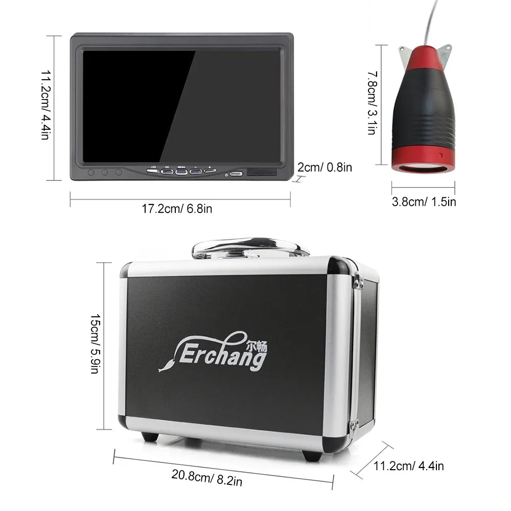 Sea Video Portable for Undersea Lake Camera Fishing DVR 7 Finder moobody Inch Fish