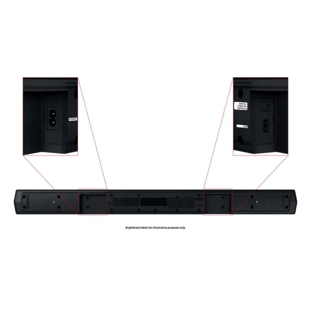4.1.ch Rear (Refurbished) Subwoofer w/ Speakers HW-C47M/ZA Restored and B-series Soundbar