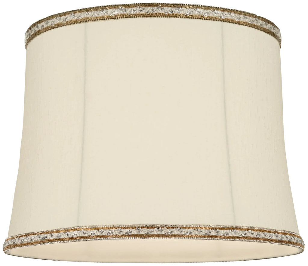 Washer and Top x Springcrest 12" Shades Drum Harp 16" Fitting Lamp Replacement High Milano Cream Medium x Finial Bottom 14"