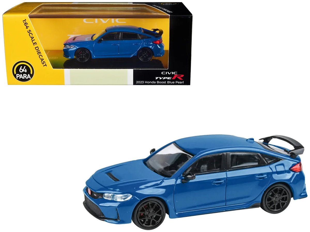 Model Diecast by Paragon 2023 1/64 R Type Boost Civic Honda Pearl Car Blue Diecast Models FL5