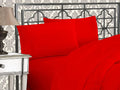 Series Deep Red Fade 1500 Wrinkle grade Bedding & Pocket, Collection Resistant,Queen Egyptian
