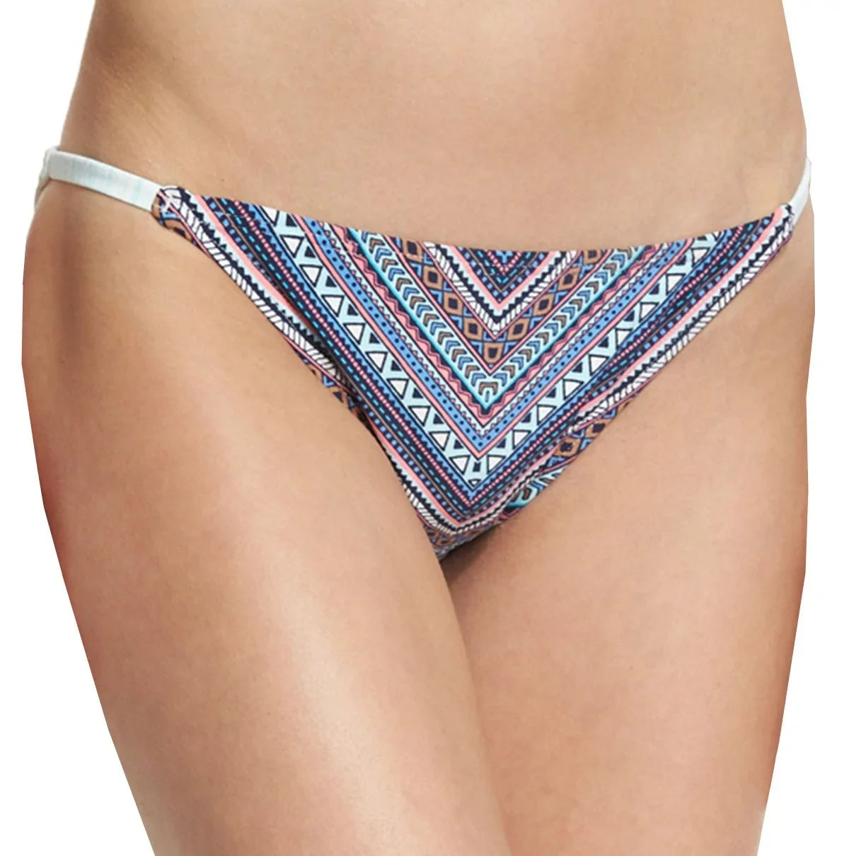 XS Geo-Print Blue NEW Womens String Bikini dimension Vince Camuto Bottom