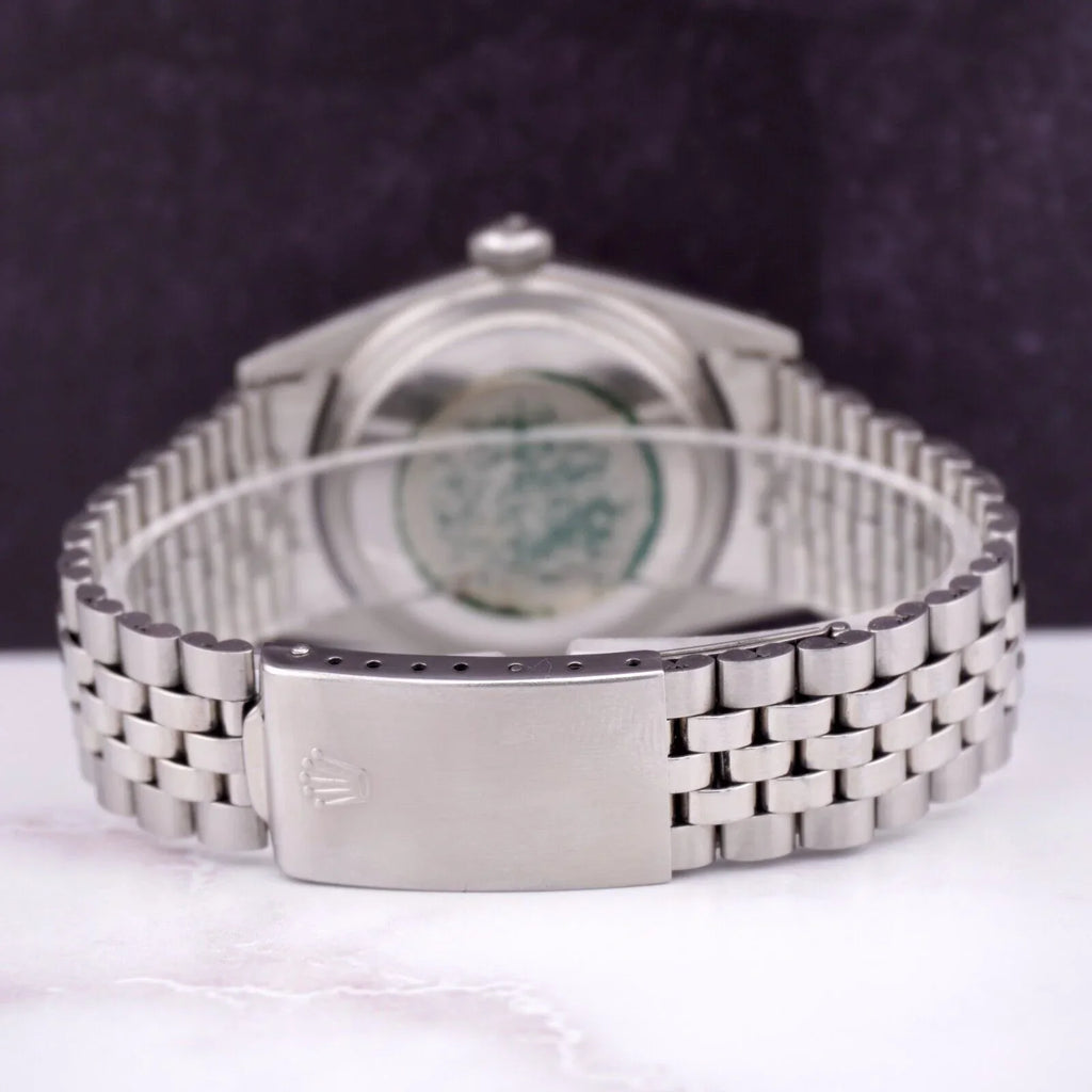 Mens Steel Dial Datejust Watch 36mm Silver 1601 Jubilee Linen Band