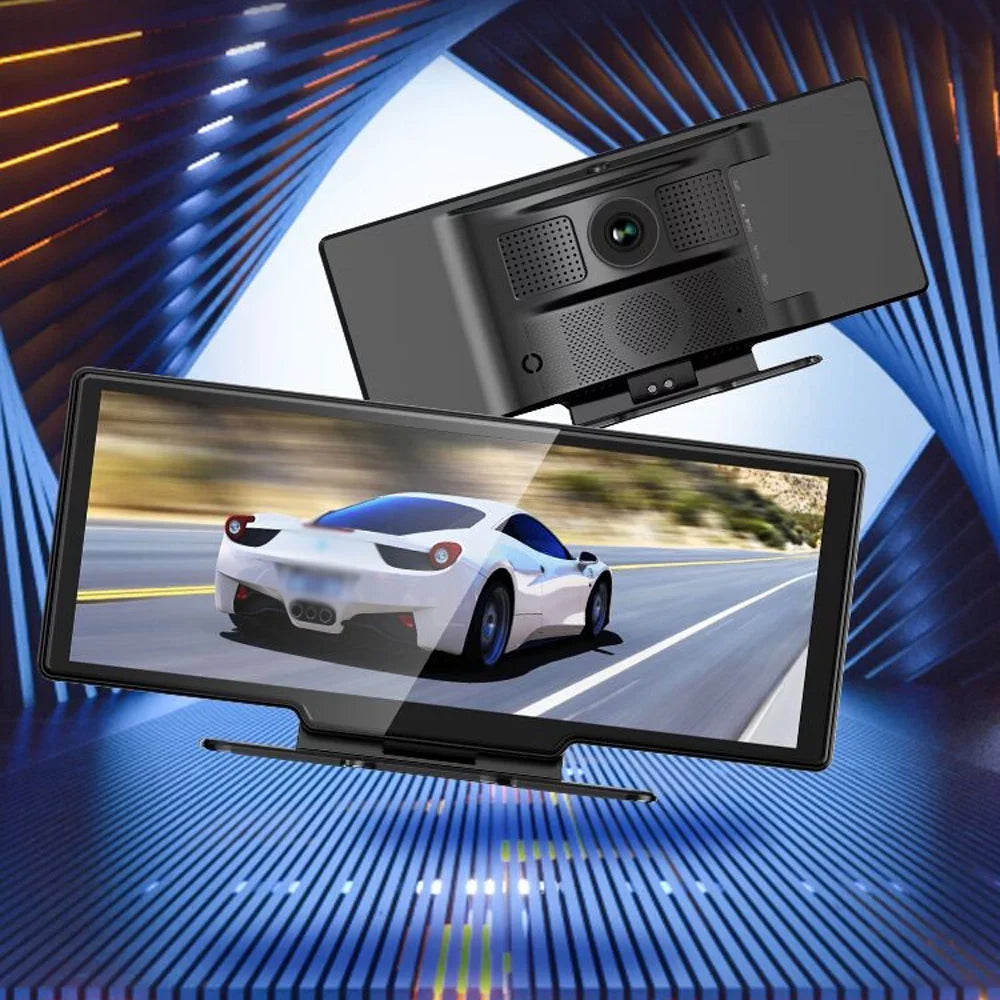 Built-in DVR Recorder 10.26 Carplay Dash Camera for with 4K WiFi Inch Auto Gecheer Touchscreen Android FM Rear Driving & Front