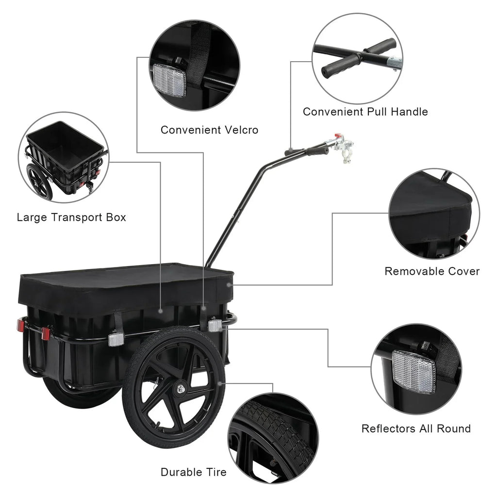 Waterproof W/Universal Bicycle Trailer Bike PEXMOR Wagon Coupler Cargo Cover Trailer, &