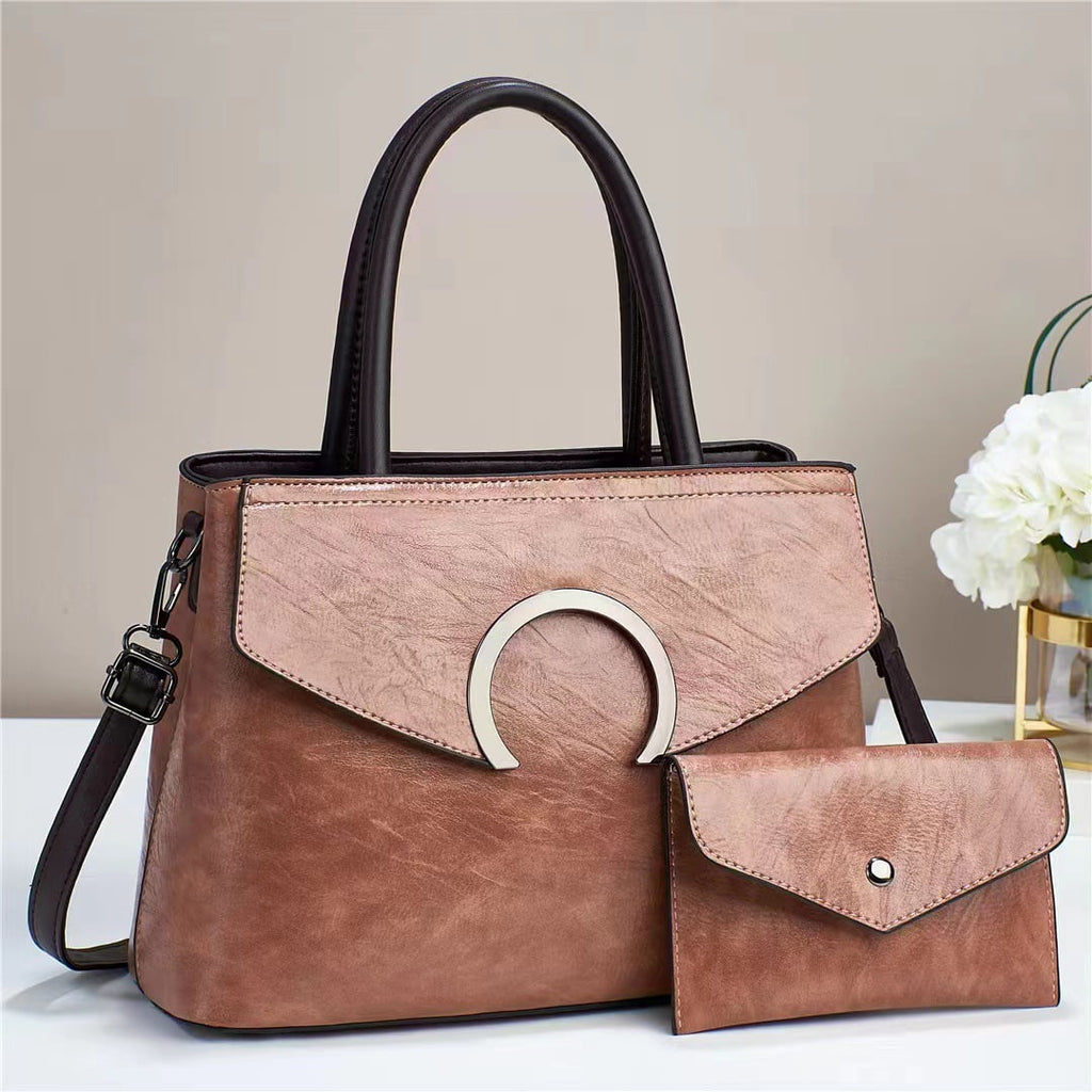Fashion and Shoulder Baobao Bag Women's Luggage Mother American Junior One Women's Handheld Piece New 2023 Women's European Set Two Bag