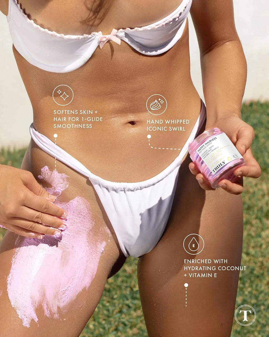 N' - for Coconut Butter Shave for Hairless Silky Smooth Shave Shaving With - Women Vegan Cream Free Shave Truly Butter 1.3 Happy OZ Butter Women - Cruelty and