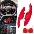 SQ5 Trim, S4 (Red) A6 A8 Xotic Aluminum S8 Cover RS3 A5 S7 Q5 Tech Wheel Shifter A4 CNC Q7 A3 Paddle Steering S6 A7 S5 RS6 S3 Alloy, Audi With Compatible Q3