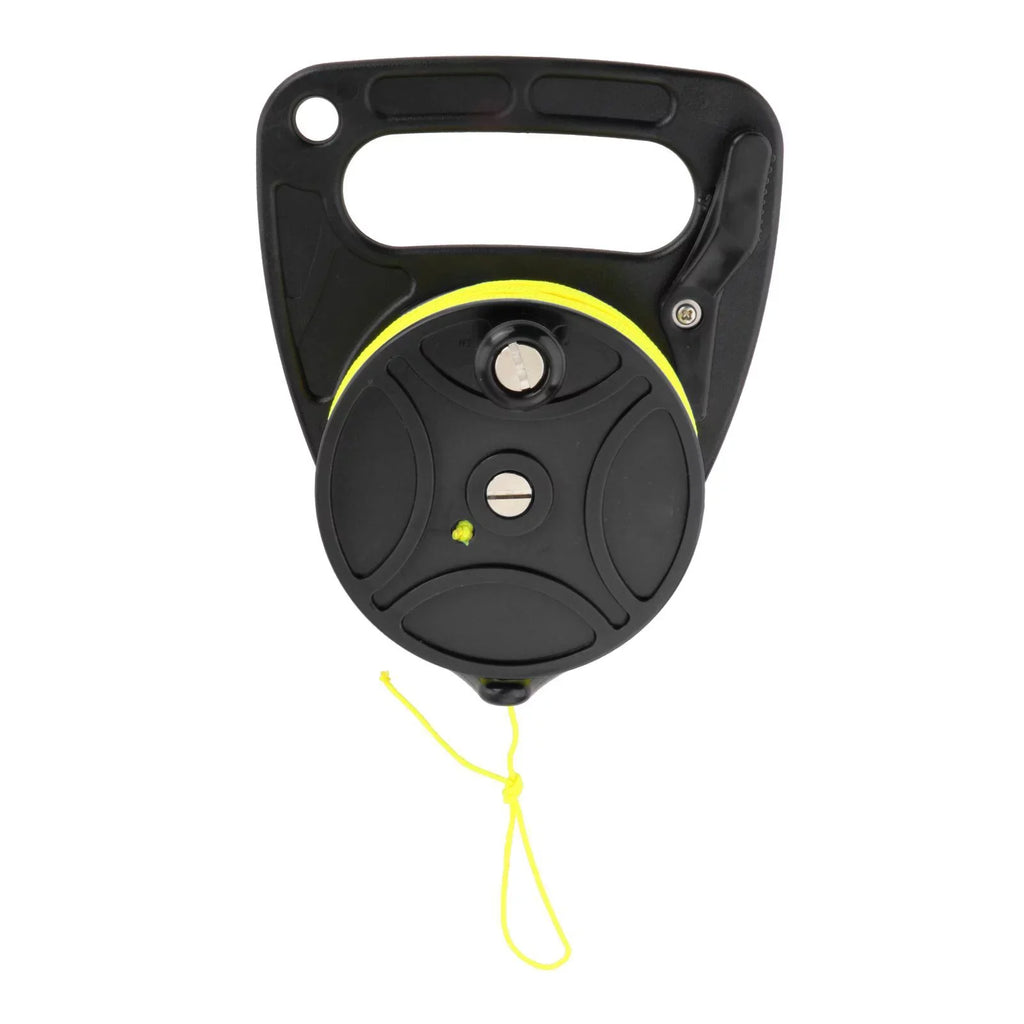 Recreational 83 Exploration Safety Scuba Duty Reel Fishing Diving Underwater Heavy Gear for Kayak Wreck meters Anchor Handle Black Spear