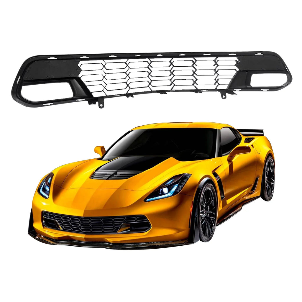 Corvette Chevrolet Camera For Grille W/O Front Bumper Black 14-19 Gloss C7 Lower