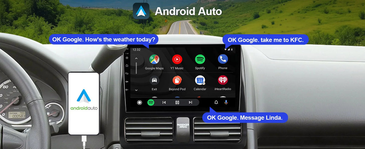 2002-2006 Auto/GPS/Bluetooth/FM/AUX-in/Steering Radio 10 Camera for with Android Built-in Wheel Inch Control Carplay/Android TouchScreen Honda Backup 9 CR-V Stereo Double Car Din Wireless