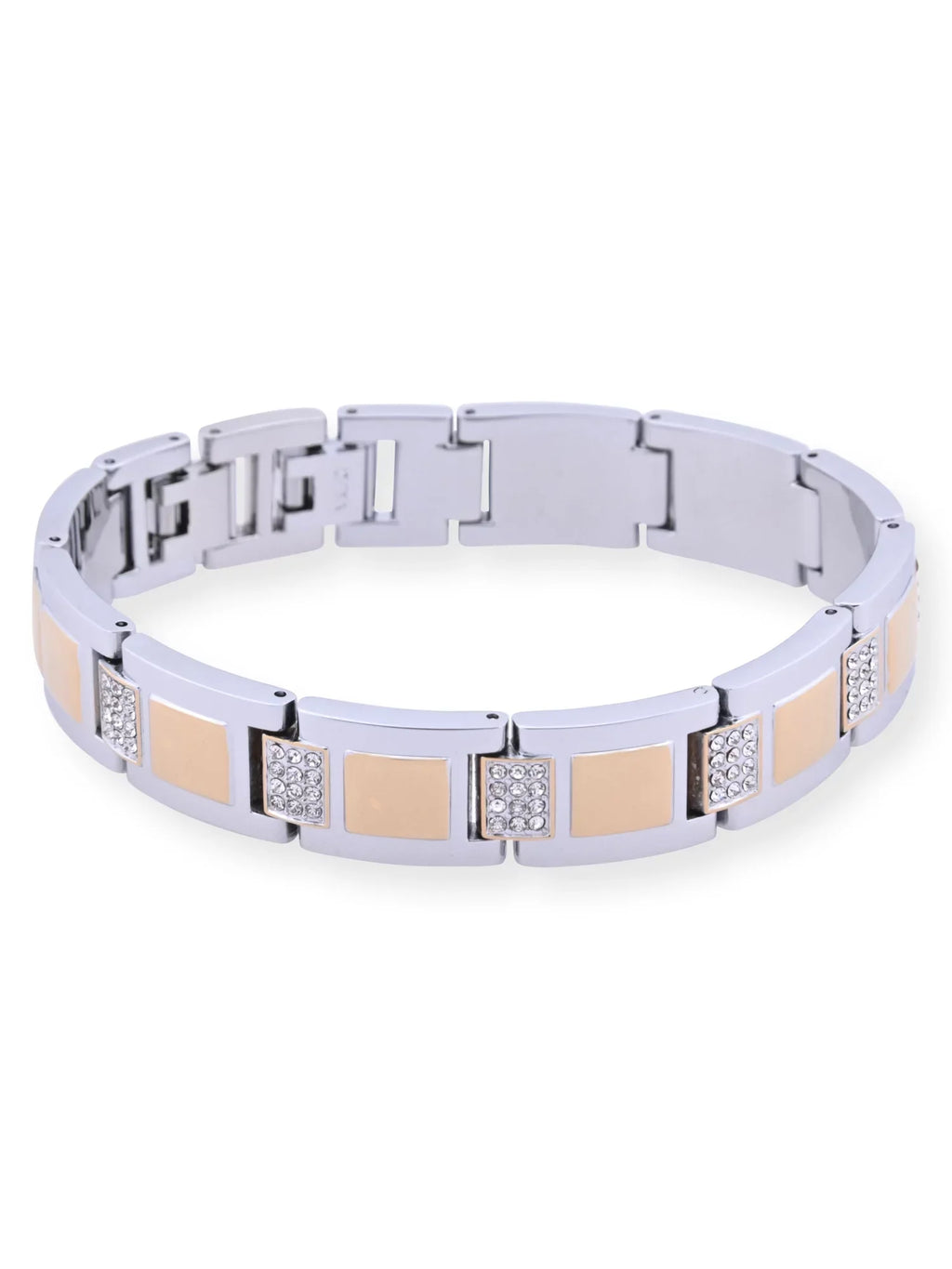 and Adult and and Stones Elgin Bracelet Gold Silver Male (FG180015ST) Set in Alloy Watch Case with