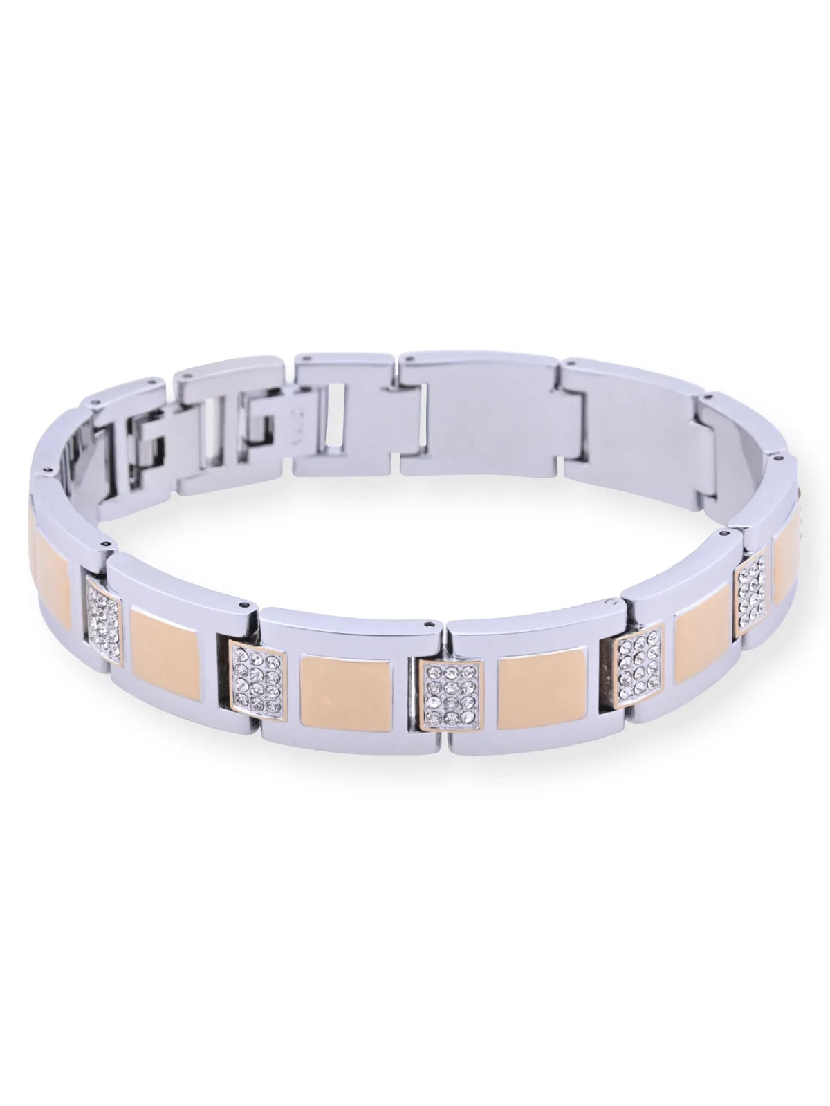 and Adult and and Stones Elgin Bracelet Gold Silver Male (FG180015ST) Set in Alloy Watch Case with