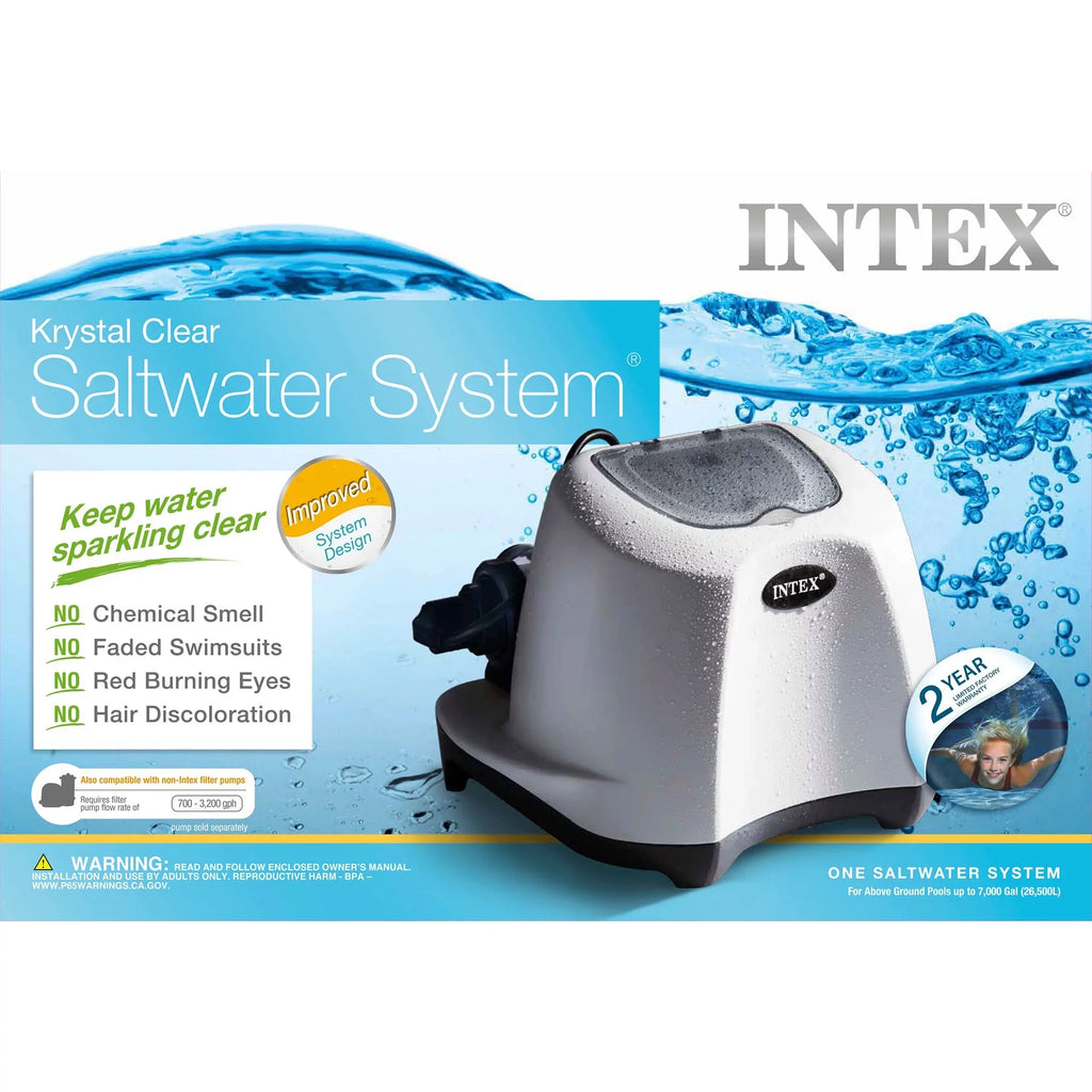Pool Intex Krystal Saltwater ZX100 Clear System Cleaner with