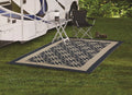 Good Blue / RV RV Tan Patios and Auto Design Flower Reversible for Mat, Patio 9x12ft Garden Drive