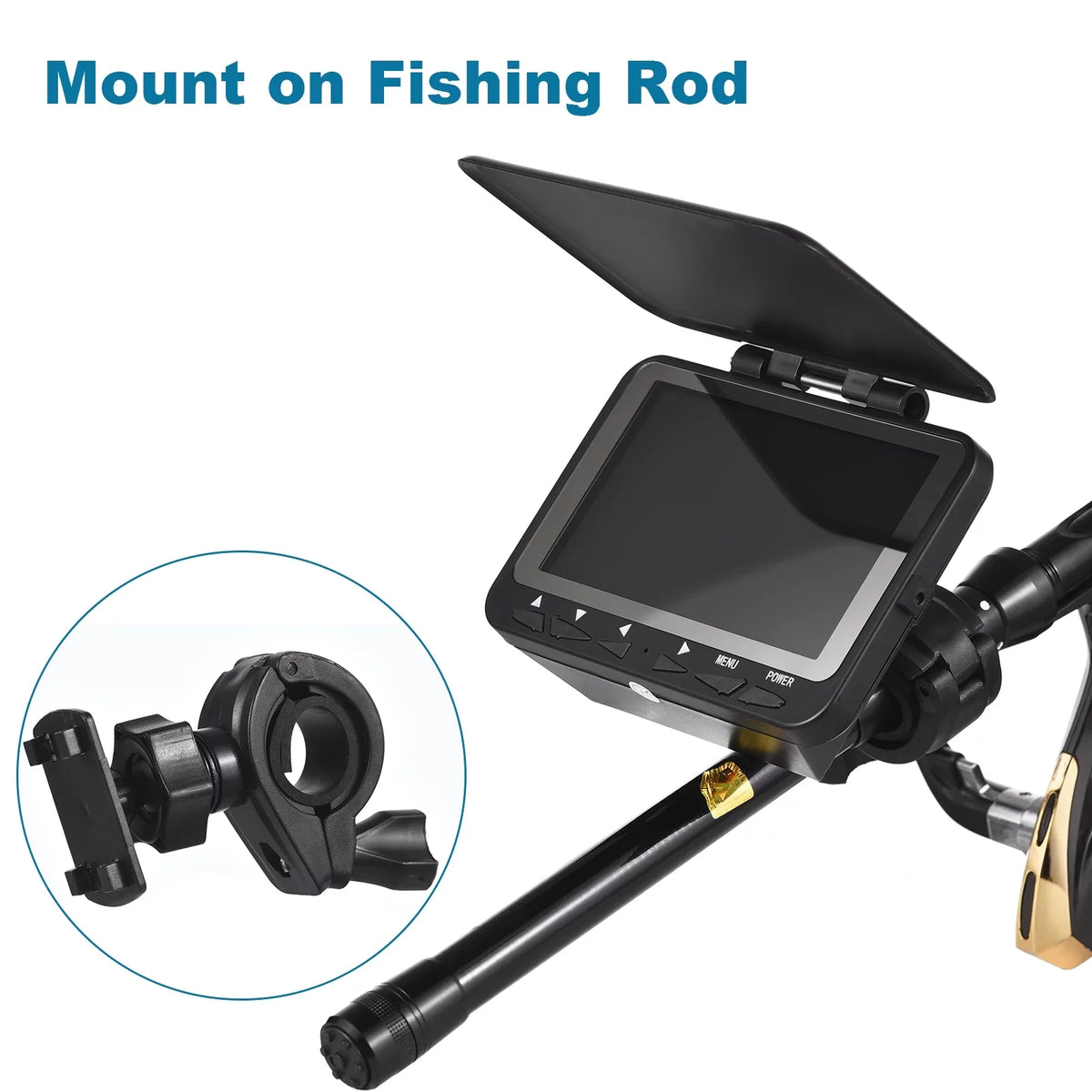 Fishing 15M/30M Fishing Ice Underwater for Vision 1200TVL Camera Fish Camera LCD Boat Night IR 4.3'' 8PCS Dcenta Finder LED