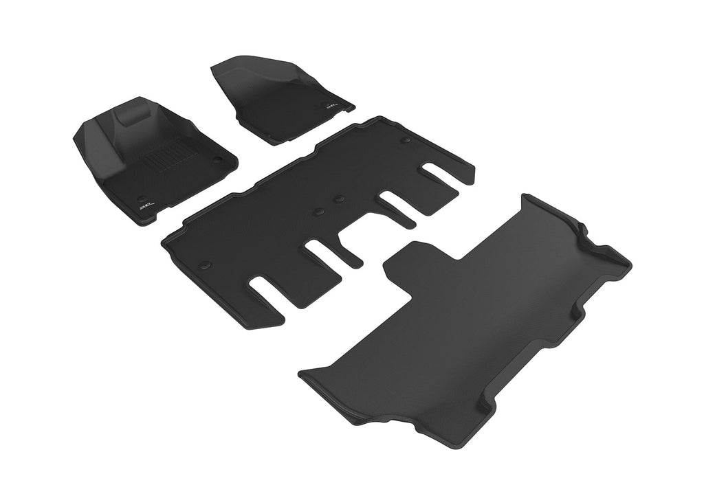 KAGU (BLACK) MAXpider CHRYSLER compatible PACIFICA/VOYAGER Mat Set 3D 2020-2024 Full with - Floor