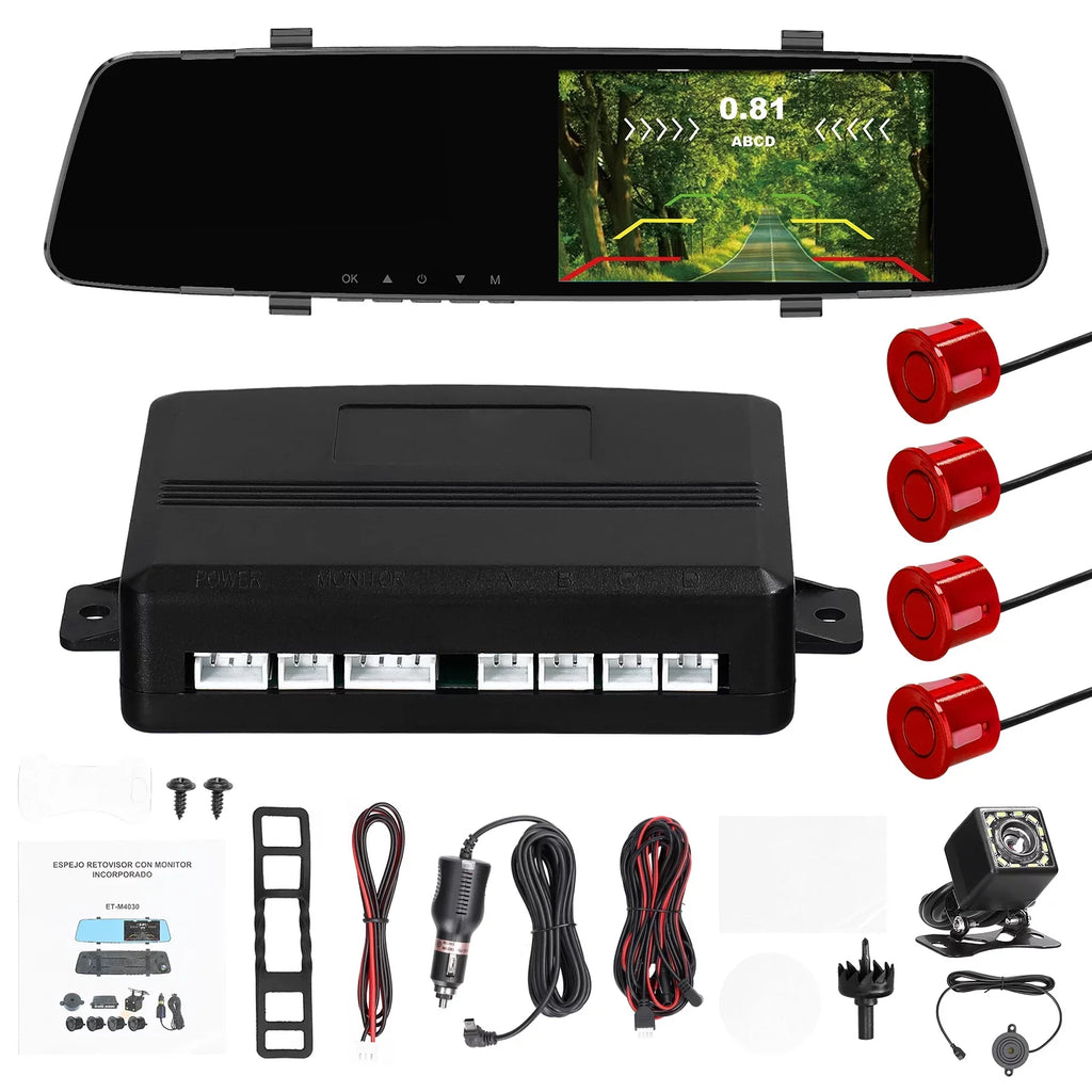Dual Inch Rear Dash Dual Dazzduo Radars Cam Dash Dash 1080P Support Camera Reverse DVR Reco Rear Apexeon Inch Screen Camera Dash Camera,Camera 4.3 Rear 4.3