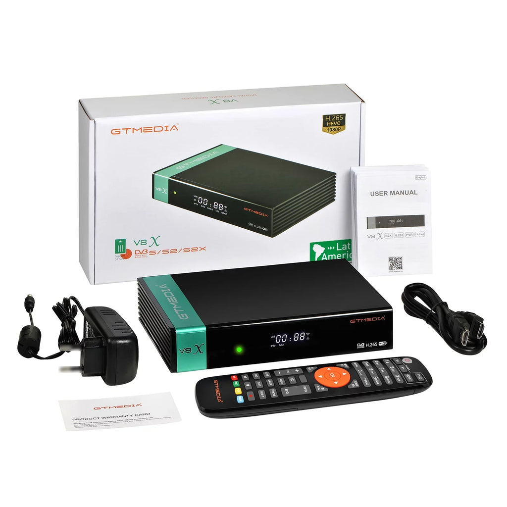 Built-in CA DVB-S/S2X Slot Card GTMEDIA Receiver, 2.4G Signal V8X LA WiFi,