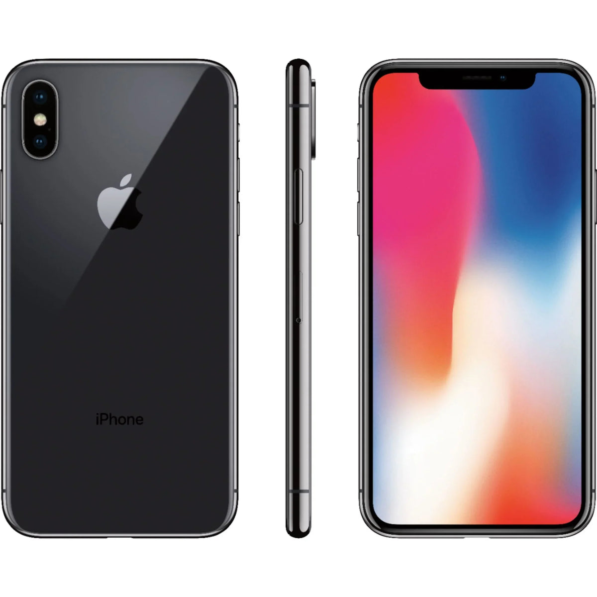 AT&T Unlocked GSM iPhone Gray (Refurbished) T-Mobile Space a1901 Restored X 256GB