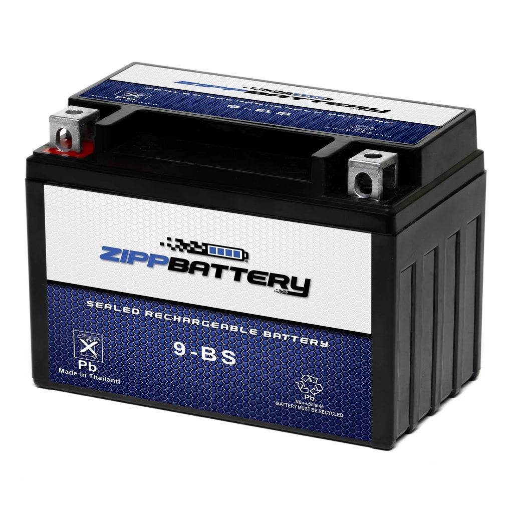 Xt600e 600cc Motorcycle (9-BS 12 Battery Zipp for 1995 120 Volt,8 YTX9-BS Yamaha Battery CCA) Ah,