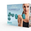 DUMBBELLS New) 2x Teal Lomi 10-lb (Like