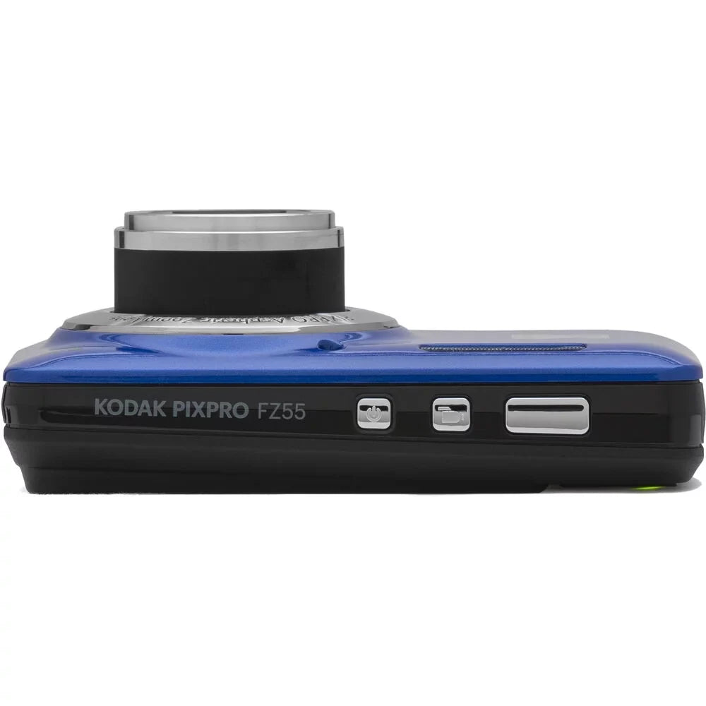 Camera 1 PIXPRO Digital +Tripod -64GB Kodak Battery Warranty Yr Extra FZ55 Kit + + (Blue)