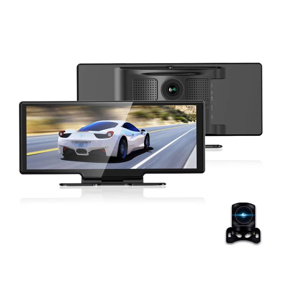 Built-in DVR Recorder 10.26 Carplay Dash Camera for with 4K WiFi Inch Auto Gecheer Touchscreen Android FM Rear Driving & Front