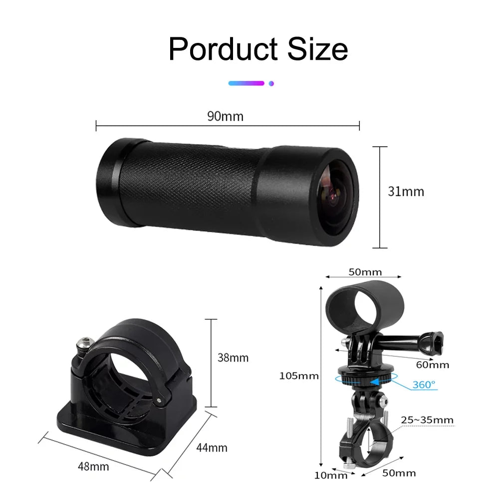 Action Helmet VSYSTO Wide Camera DVR, Angle Portable Vision with Remote WiFi Waterproof 150° HD Lens Night Recording, Camera G-Sensor Loop 1080P Camera Bicycle Control,