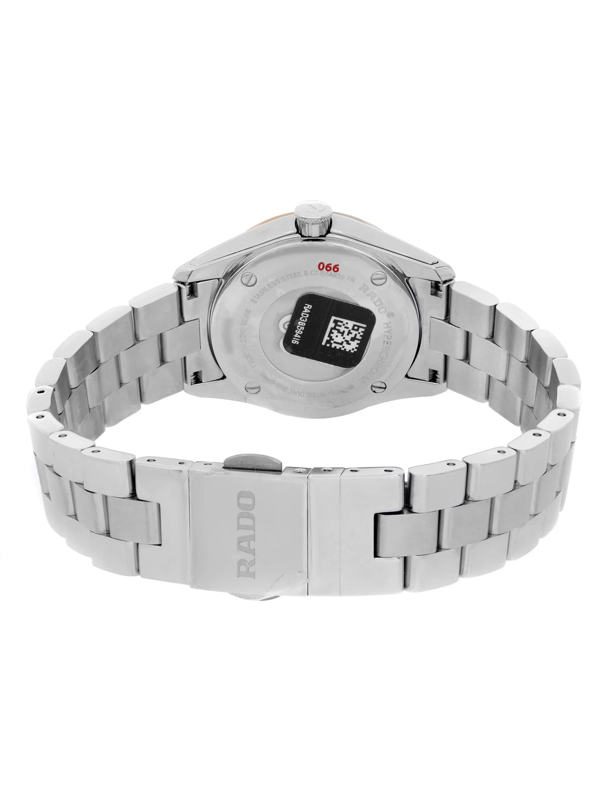 Ladies Hyperchrome 31mm Black Dial Stainless Rado Quartz Steel Watch R32976163